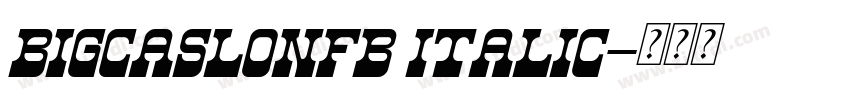 BigCaslonFB Italic字体转换